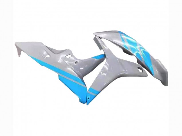 Mejores Carenados Moto Honda CBR600RR 2007-2008 - Gris Brillante Azul Claro