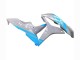 Mejores Carenados Moto Honda CBR600RR 2007-2008 - Gris Brillante Azul Claro