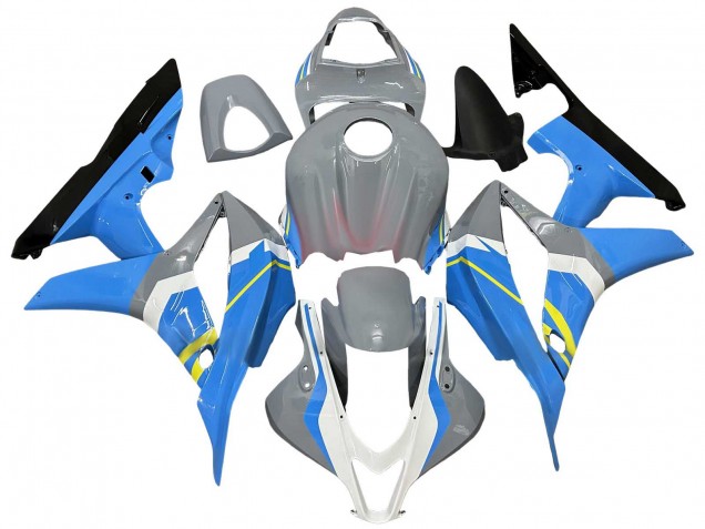 Mejores Carenados Moto Honda CBR600RR 2007-2008 - Nardo Gris Azul Blanco Negro Brillante