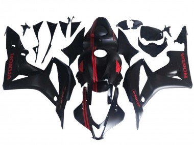 Mejores Carenados Moto Honda CBR600RR 2007-2008 - Negro Mate Rojo