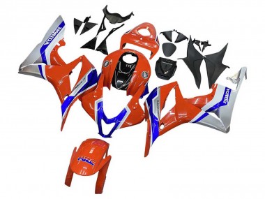 Mejores Carenados Moto Honda CBR600RR 2007-2008 - Plata Azul Rojo HRC