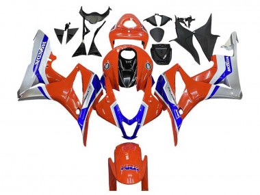 Mejores Carenados Moto Honda CBR600RR 2007-2008 - Plata Azul Rojo HRC