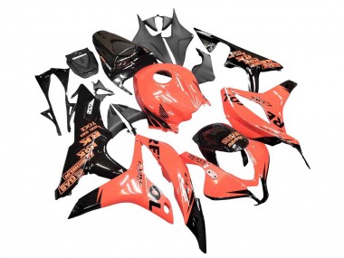 Mejores Carenados Moto Honda CBR600RR 2007-2008 - Naranja Negro Brillante Repsol