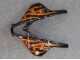 Mejores Carenados Moto Honda CBR600RR 2007-2008 - Negro Brillante Naranja Llama