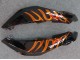 Mejores Carenados Moto Honda CBR600RR 2007-2008 - Negro Brillante Naranja Llama
