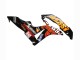 Mejores Carenados Moto Honda CBR600RR 2007-2008 - Amarillo Naranja Negro Brillante Rossi Repsol