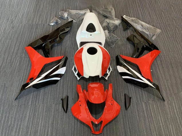 Mejores Kits Carenado Moto Honda CBR600RR 2007-2008 - Blanco Rojo Negro Brillante