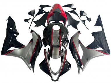 Mejores Carenados Moto Honda CBR600RR 2007-2008 - Plata Rojo Negro Brillante