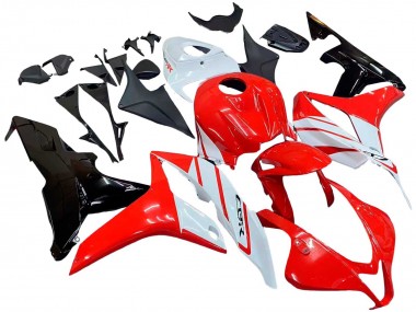Mejores Carenado Moto Honda CBR600RR 2007-2008 - Blanco Rojo Negro Brillante