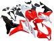 Mejores Carenado Moto Honda CBR600RR 2007-2008 - Blanco Rojo Negro Brillante