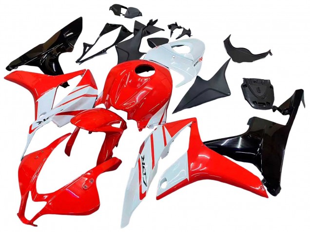 Mejores Carenado Moto Honda CBR600RR 2007-2008 - Blanco Rojo Negro Brillante