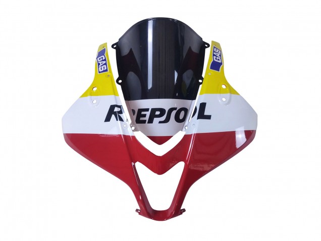 Mejores Carenados Moto Honda CBR600RR 2007-2008 - Blanco Amarillo Rojo Repsol HRC