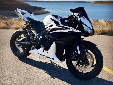 Mejores Carenados Moto Honda CBR600RR 2007-2008 - Blanco Negro Carrera