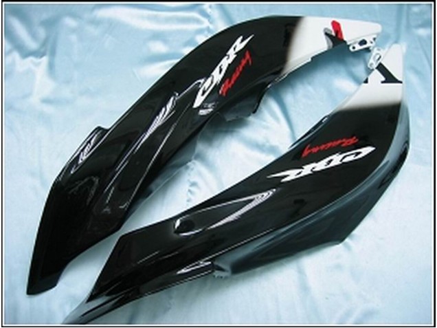 Mejores Carenados Moto Honda CBR600RR 2007-2008 - Negro Brillante Blanco West