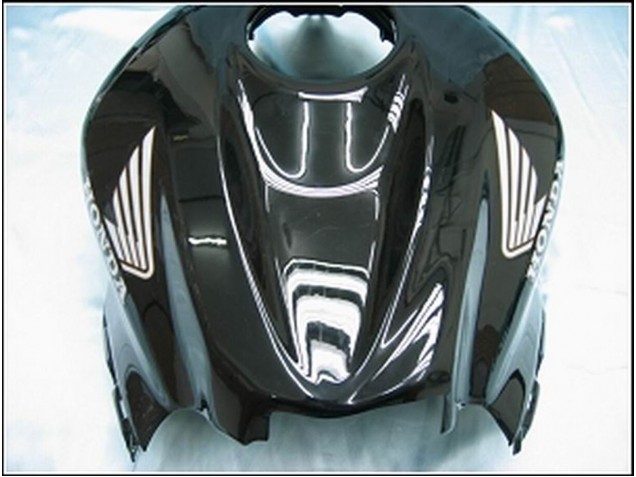 Mejores Carenados Moto Honda CBR600RR 2007-2008 - Negro Brillante Blanco West