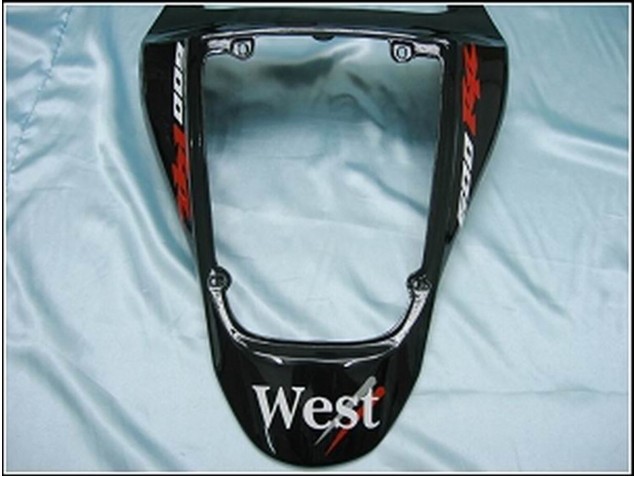 Mejores Carenados Moto Honda CBR600RR 2007-2008 - Negro Brillante Blanco West
