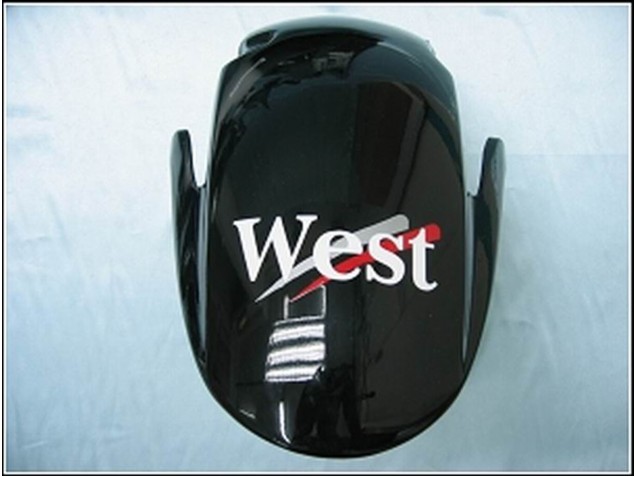 Mejores Carenados Moto Honda CBR600RR 2007-2008 - Negro Brillante Blanco West