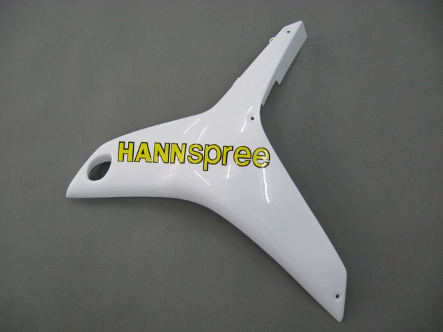 Mejores Carenados Moto Honda CBR600RR 2007-2008 - Blanco Verde Amarillo Negro Brillante Hannspree