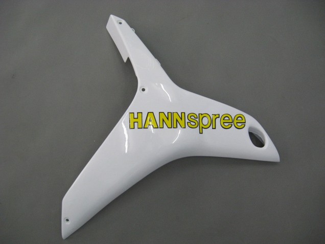 Mejores Carenados Moto Honda CBR600RR 2007-2008 - Blanco Verde Amarillo Negro Brillante Hannspree