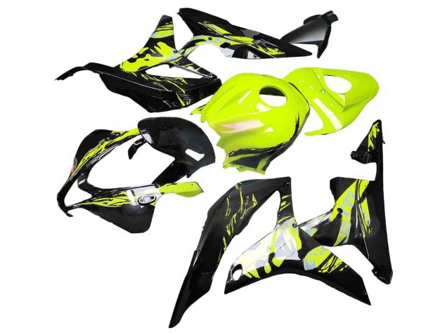 Mejores Carenados Moto Honda CBR600RR 2007-2008 - Amarillo Negro Brillante