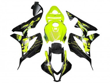 Mejores Carenados Moto Honda CBR600RR 2007-2008 - Amarillo Negro Brillante