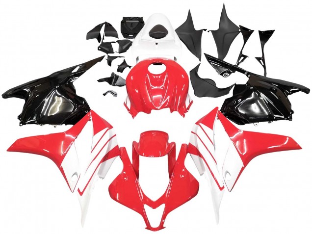 Mejores Kits Carenado Moto Honda CBR600RR 2009-2012 - Blanco Rojo Negro Brillante