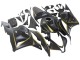Mejores Carenados Moto Honda CBR600RR 2009-2012 - Negro Mate Oro