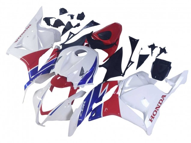 Mejores Carenados Moto Honda CBR600RR 2009-2012 - Blanco Rojo Azul