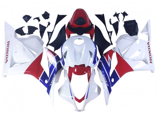 Mejores Carenados Moto Honda CBR600RR 2009-2012 - Blanco Rojo Azul