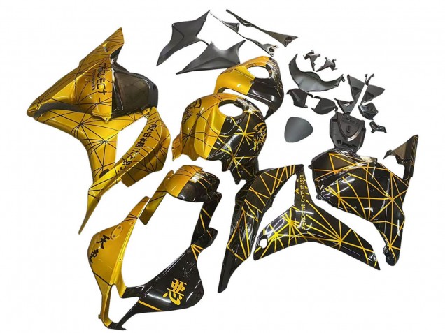 Mejores Carenados Moto Honda CBR600RR 2009-2012 - Oro Negro Brillante