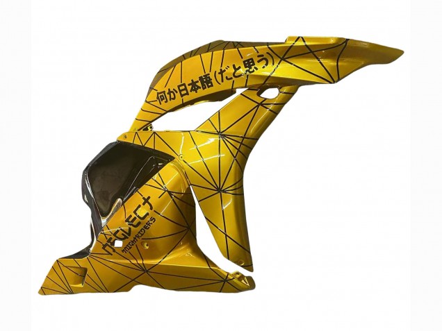 Mejores Carenados Moto Honda CBR600RR 2009-2012 - Oro Negro Brillante