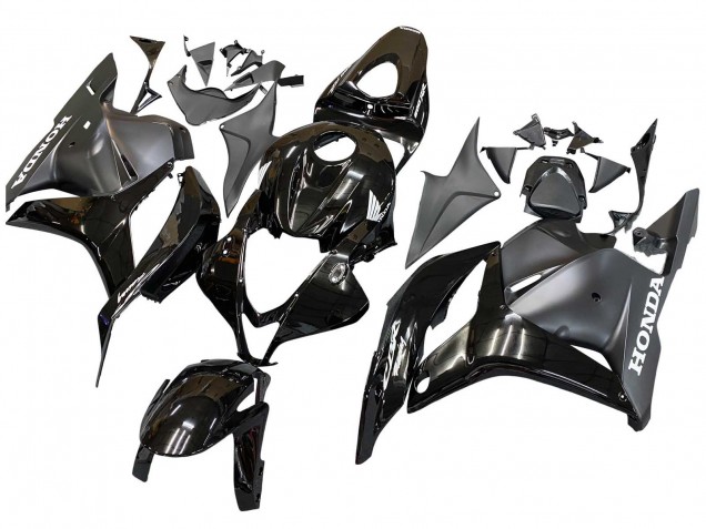 Mejores Carenados Moto Honda CBR600RR 2009-2012 - Negro Brillante Negro Mate