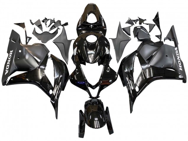 Mejores Carenados Moto Honda CBR600RR 2009-2012 - Negro Brillante Negro Mate