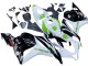 Mejores Carenados Moto Honda CBR600RR 2009-2012 - Blanco Verde Negro Brillante Hannspree