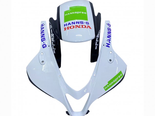 Mejores Carenados Moto Honda CBR600RR 2009-2012 - Blanco Verde Negro Brillante Hannspree