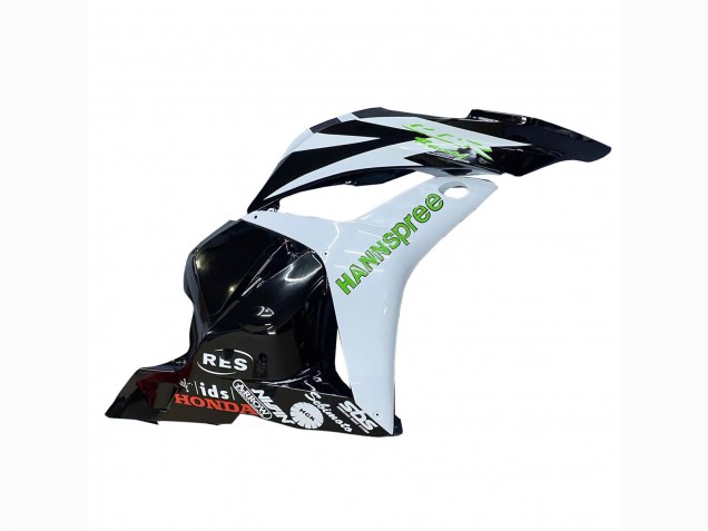 Mejores Carenados Moto Honda CBR600RR 2009-2012 - Blanco Verde Negro Brillante Hannspree