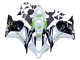 Mejores Carenados Moto Honda CBR600RR 2009-2012 - Blanco Verde Negro Brillante Hannspree