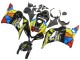 Mejores Carenados Moto Honda CBR600RR 2009-2012 - Negro Multicolor MoviStar