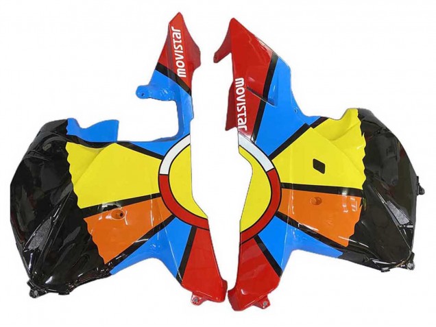 Mejores Carenados Moto Honda CBR600RR 2009-2012 - Negro Multicolor MoviStar