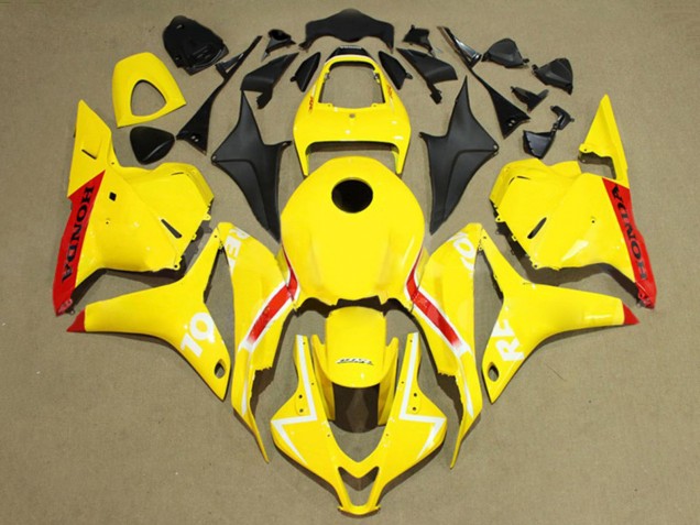Mejores Carenados Moto Honda CBR600RR 2009-2012 - Amarillo Rojo Blanco Repsol
