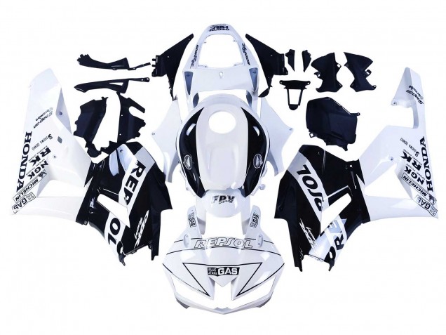 Mejores Carenados Moto Honda CBR600RR 2013-2026 - Blanco Negro Brillante Repsol