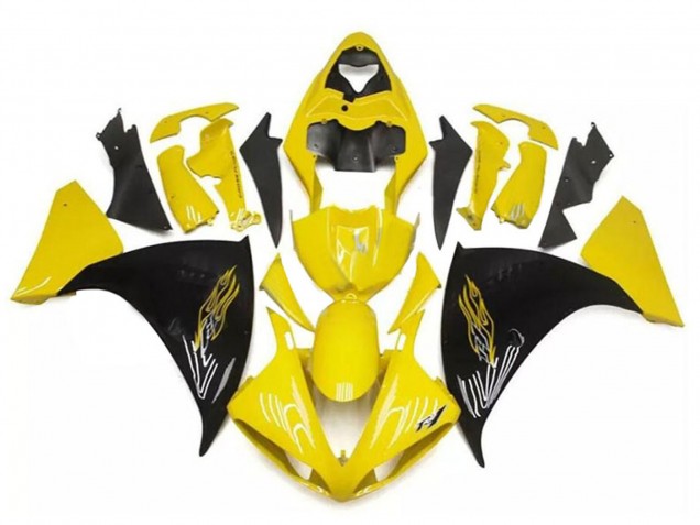 Mejores Carenados Moto Yamaha YZF R1 2009-2011 - Amarillo Negro