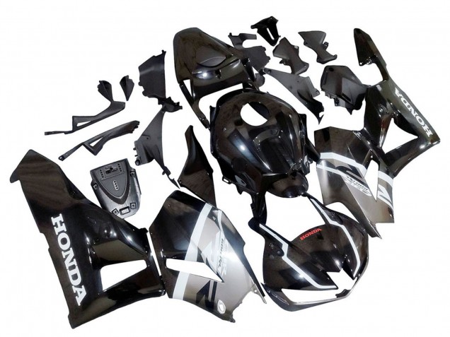 Mejores Carenados Moto Honda CBR600RR 2013-2023 - Plata Negro Brillante
