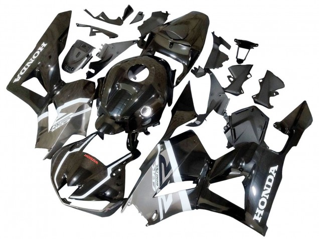 Mejores Carenados Moto Honda CBR600RR 2013-2023 - Plata Negro Brillante