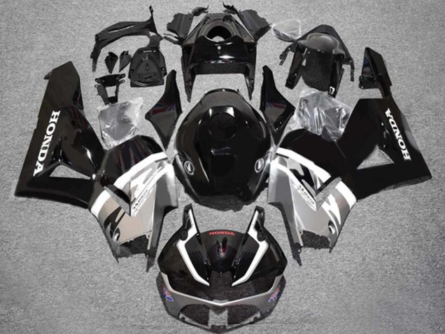 Mejores Carenados Moto Honda CBR600RR 2013-2023 - Plata Negro Brillante