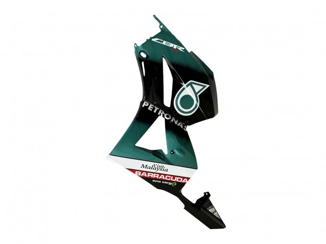 Mejores Carenado Moto Honda CBR600RR 2013-2023 - Azul Verdoso Negro Brillante Petronas 20