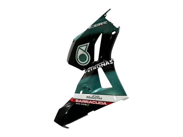 Mejores Carenado Moto Honda CBR600RR 2013-2023 - Azul Verdoso Negro Brillante Petronas 20