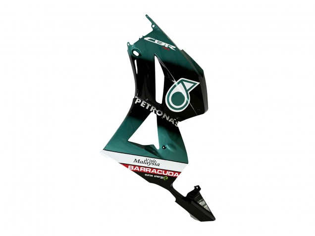Mejores Carenado Moto Honda CBR600RR 2013-2023 - Azul Verdoso Negro Brillante Petronas 20