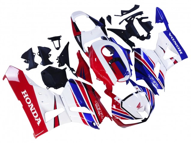 Mejores Carenado Moto Honda CBR600RR 2013-2023 - Blanco Rojo Azul