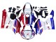 Mejores Carenado Moto Honda CBR600RR 2013-2023 - Blanco Rojo Azul
